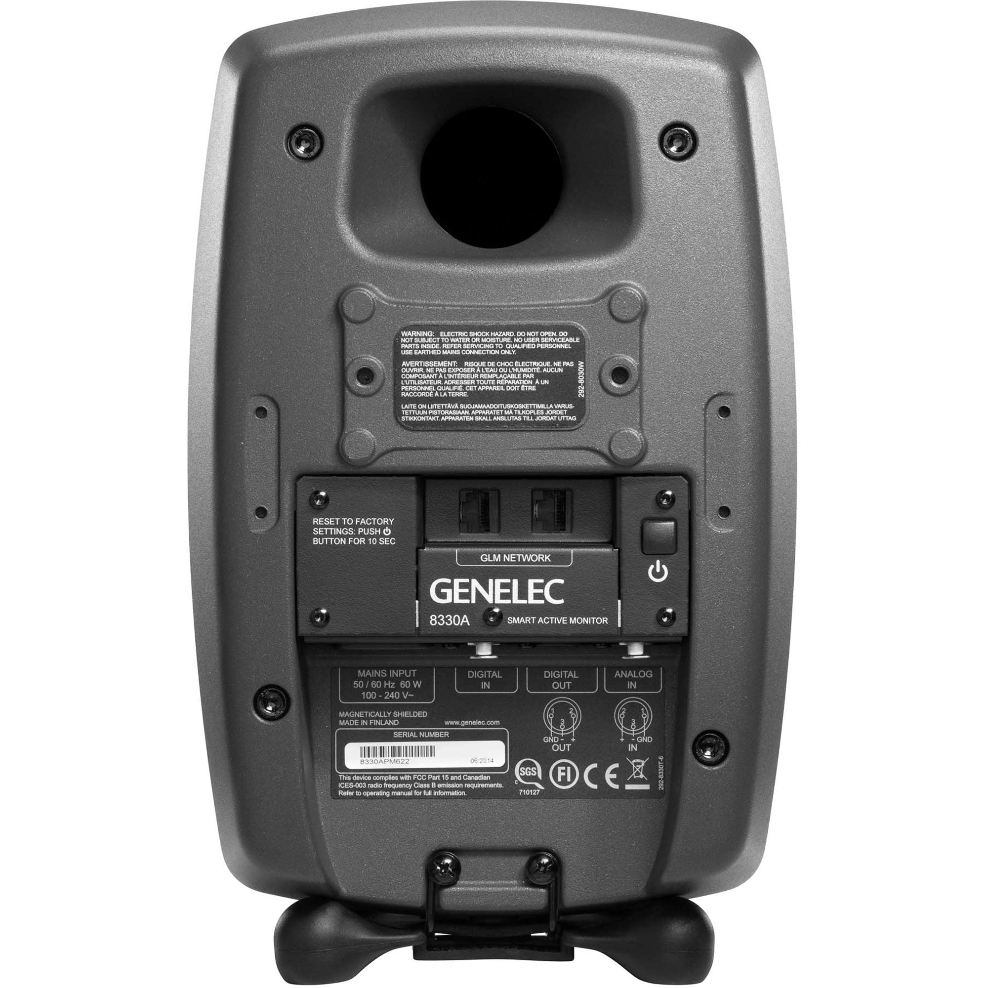 Genelec 8330A SAM Series Two-Way 5" Active Studio Monitor (Single, Dark Grey)