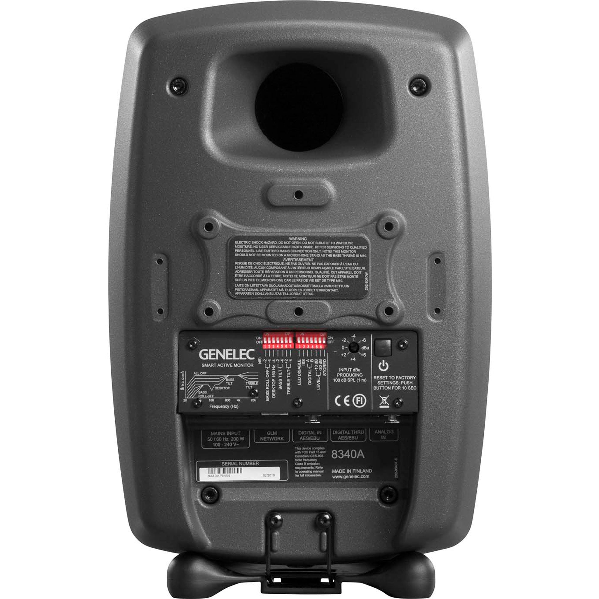 Genelec 8340A SAM Series Two-Way 6.5" Active Studio Monitor (Single, Dark Grey)
