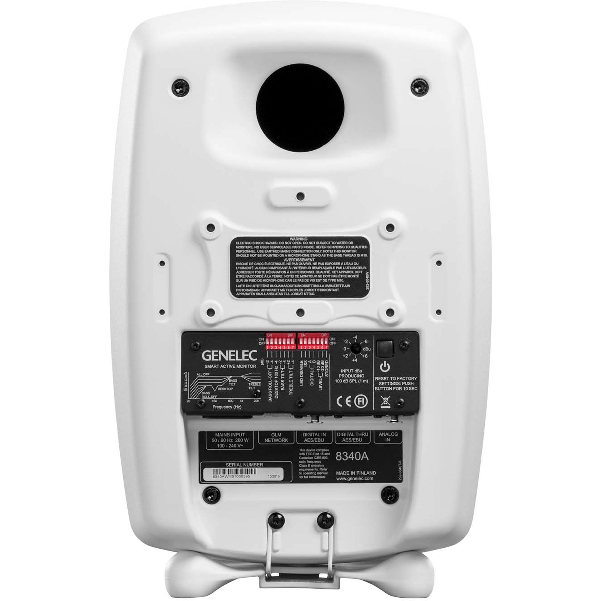 Genelec 8340A SAM Series Two-Way 6.5" Active Studio Monitor (Single, White)