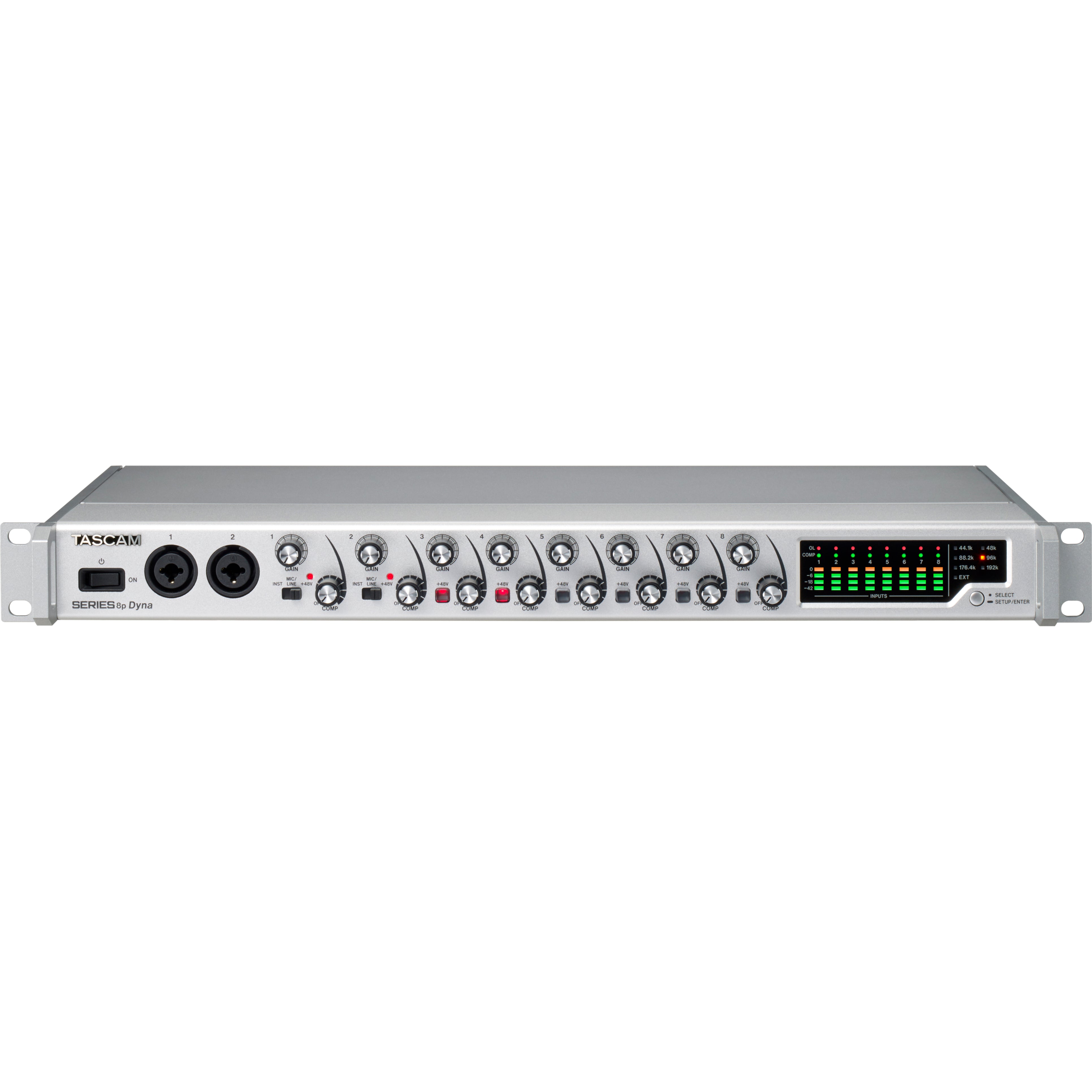 Tascam SERIES 8p Dyna 8-Channel Mic Preamp with Built-In Analog Compressor and Digital I/O