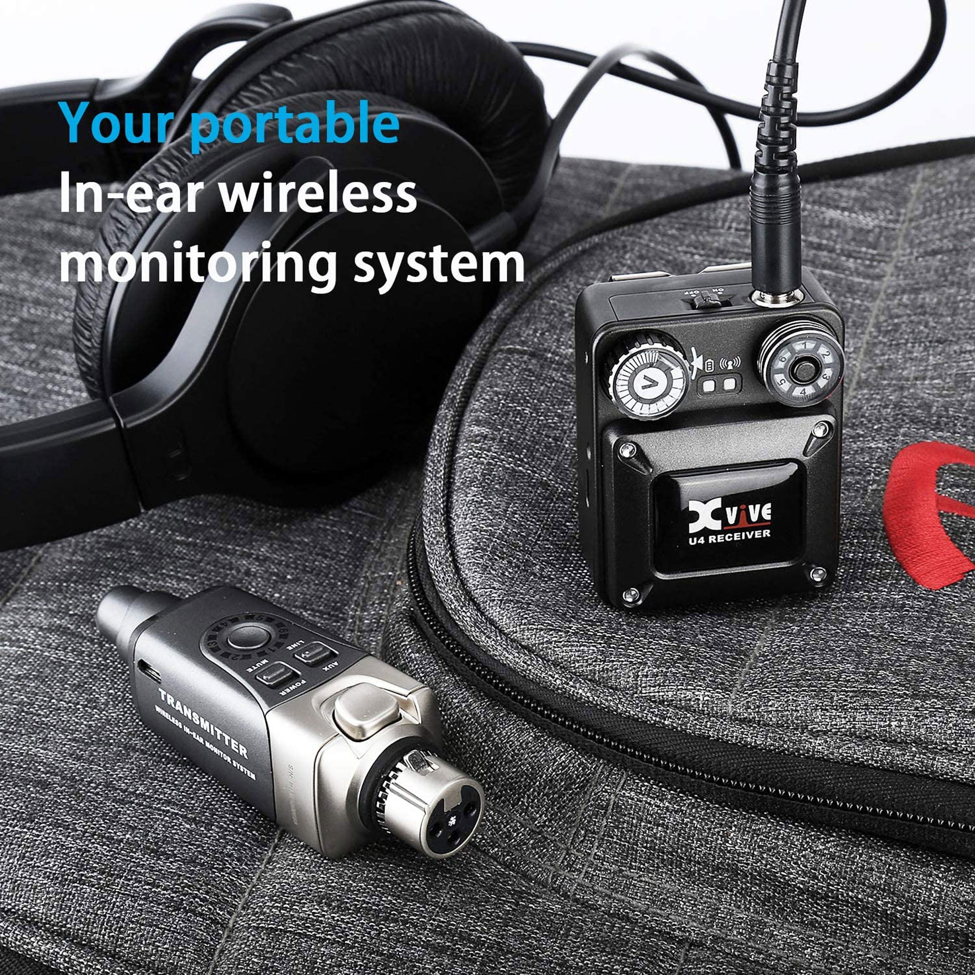Xvive Audio U4 Wireless In-Ear Monitor System with One Receiver (2.4 GHz)