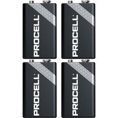 Duracell Procell 9 Volt 9V Alkaline Batteries (4 Pack) Image 1
