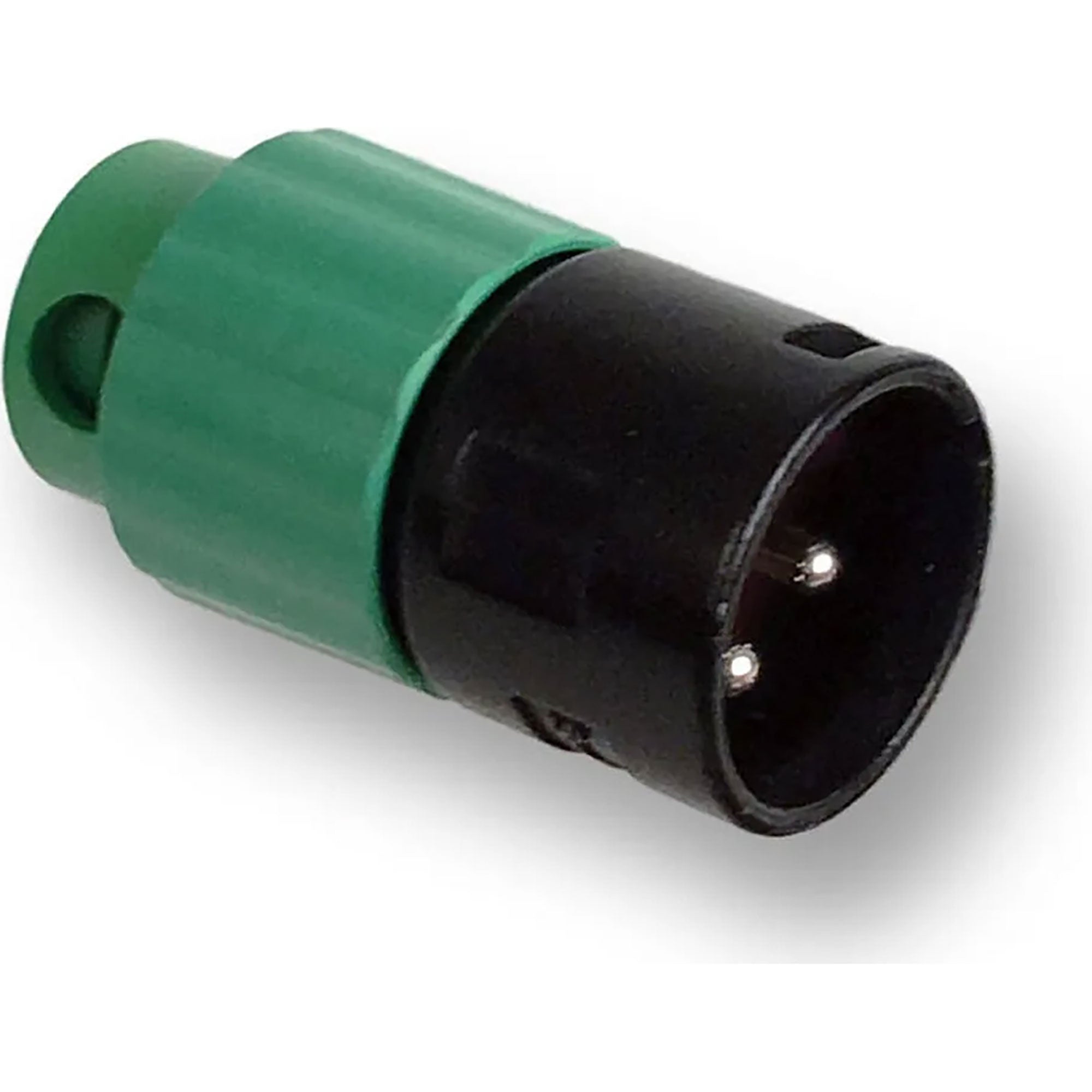 Switchcraft AAA3MBGGLP Low Profile Right-Angle Male 3-Pin XLR Cable Connector (Green, 10 Pack)