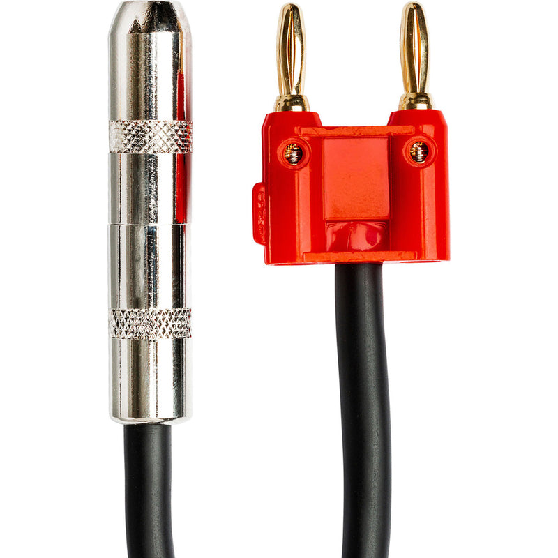 Hosa BNP-116 Speaker Adapter 1/4" to Dual Banana (Red)