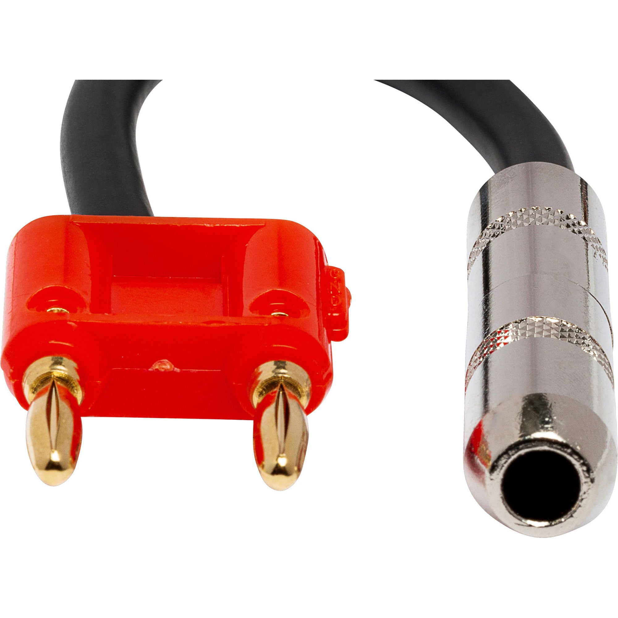 Hosa BNP-116 Speaker Adapter 1/4" to Dual Banana (Red)