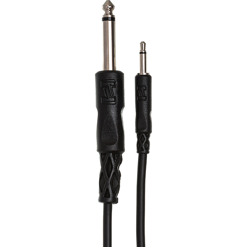 Hosa CMP-303 3.5mm TS to 1/4" TS Mono Interconnect Cable (3')