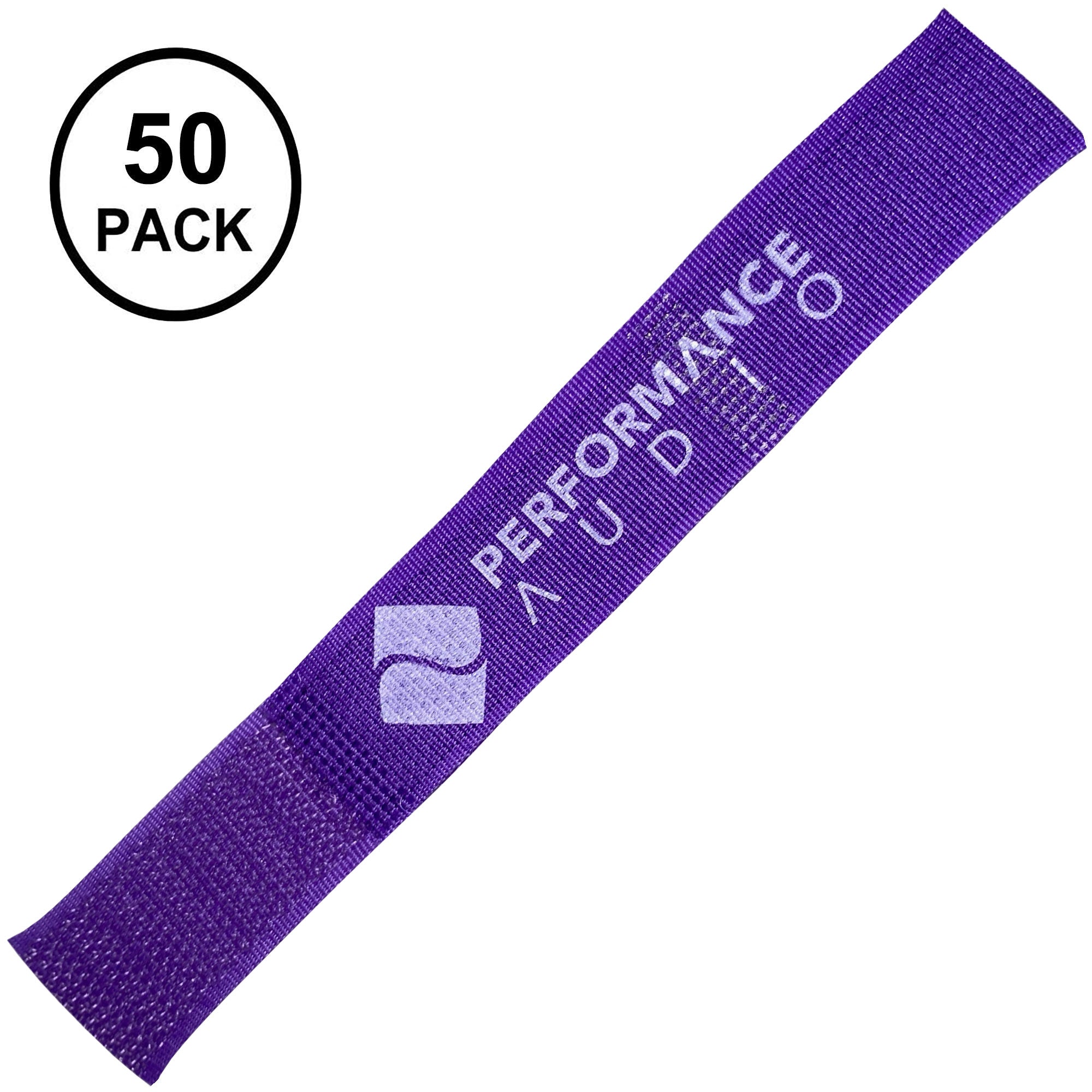 Cord-Lox 310-C Closed Loop Velcro Hook and Loop Cable Ties (1" x 10", Purple, 50 Pack)