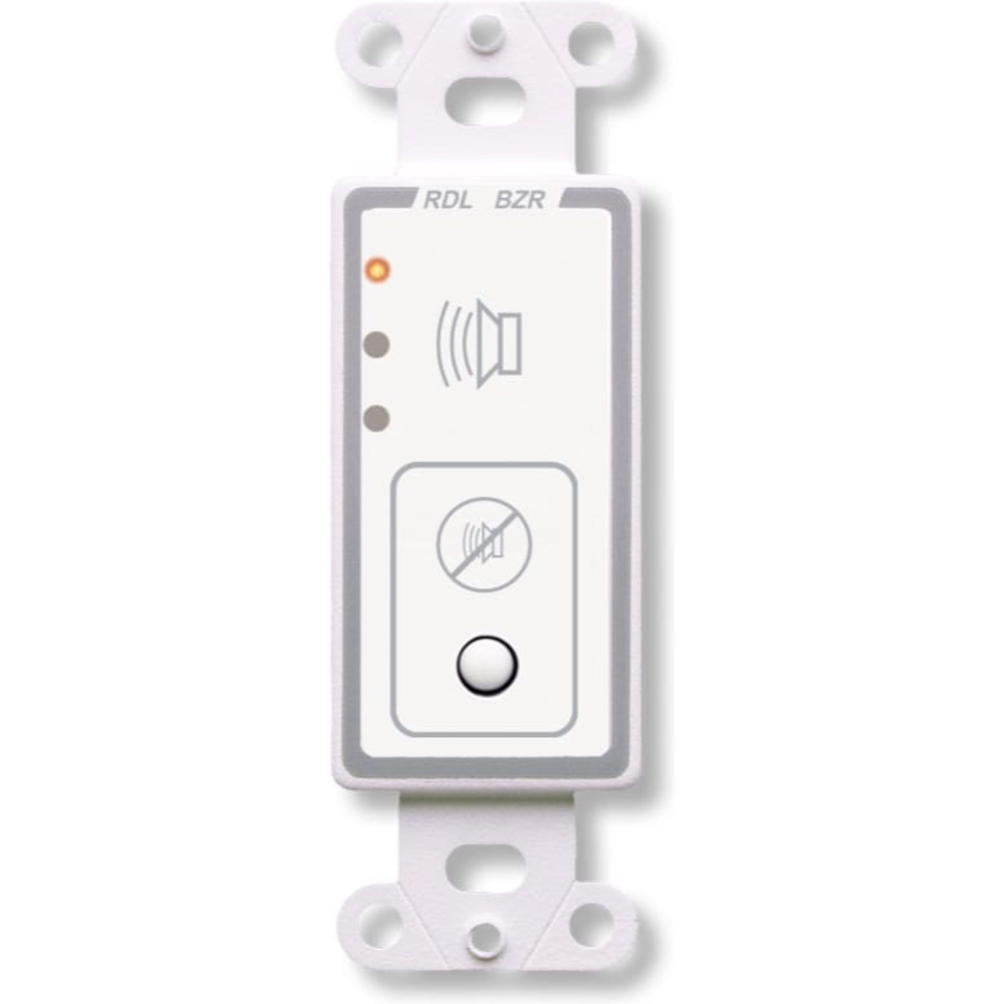 RDL D-BZR Piezo Alert Module on Decora Plate (White)