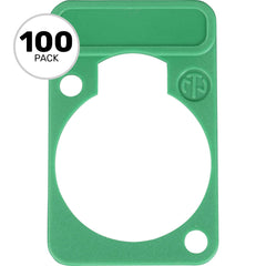 Neutrik DSS Lettering Plate (Green, 100 Pack) Image 1
