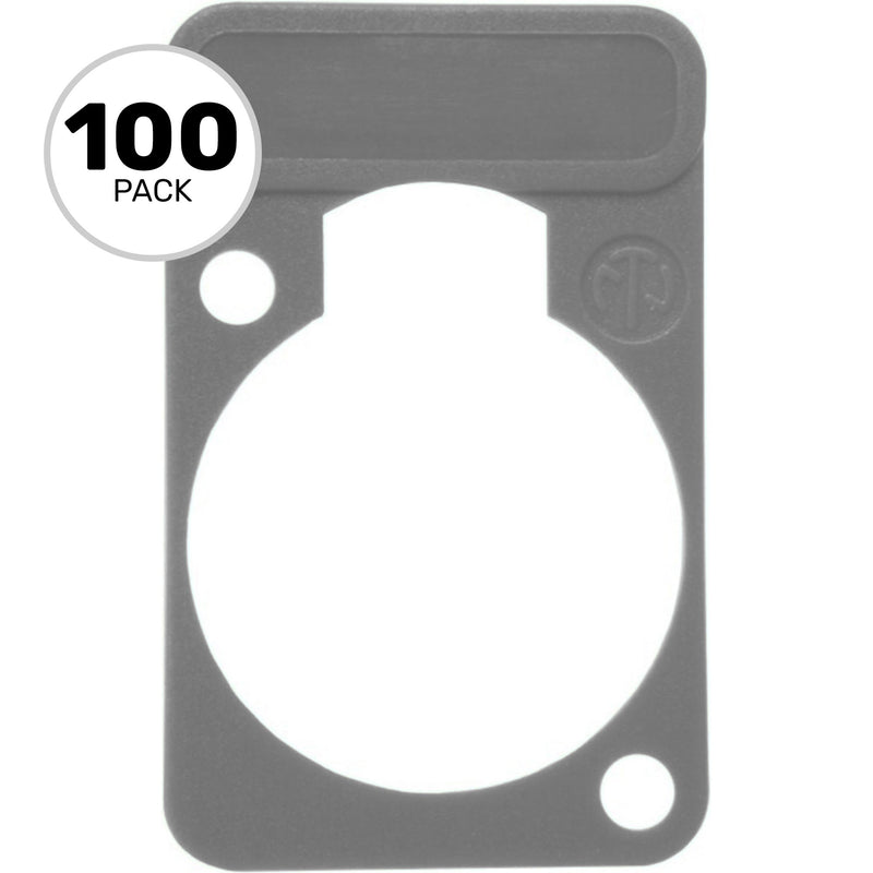Neutrik DSS Lettering Plate (Grey, 100 Pack)
