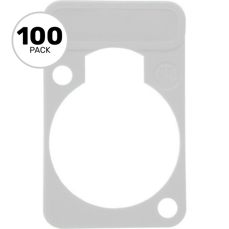 Neutrik DSS Lettering Plate (White, 100 Pack)
