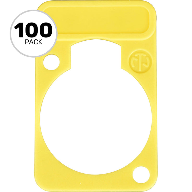 Neutrik DSS Lettering Plate (Yellow, 100 Pack)