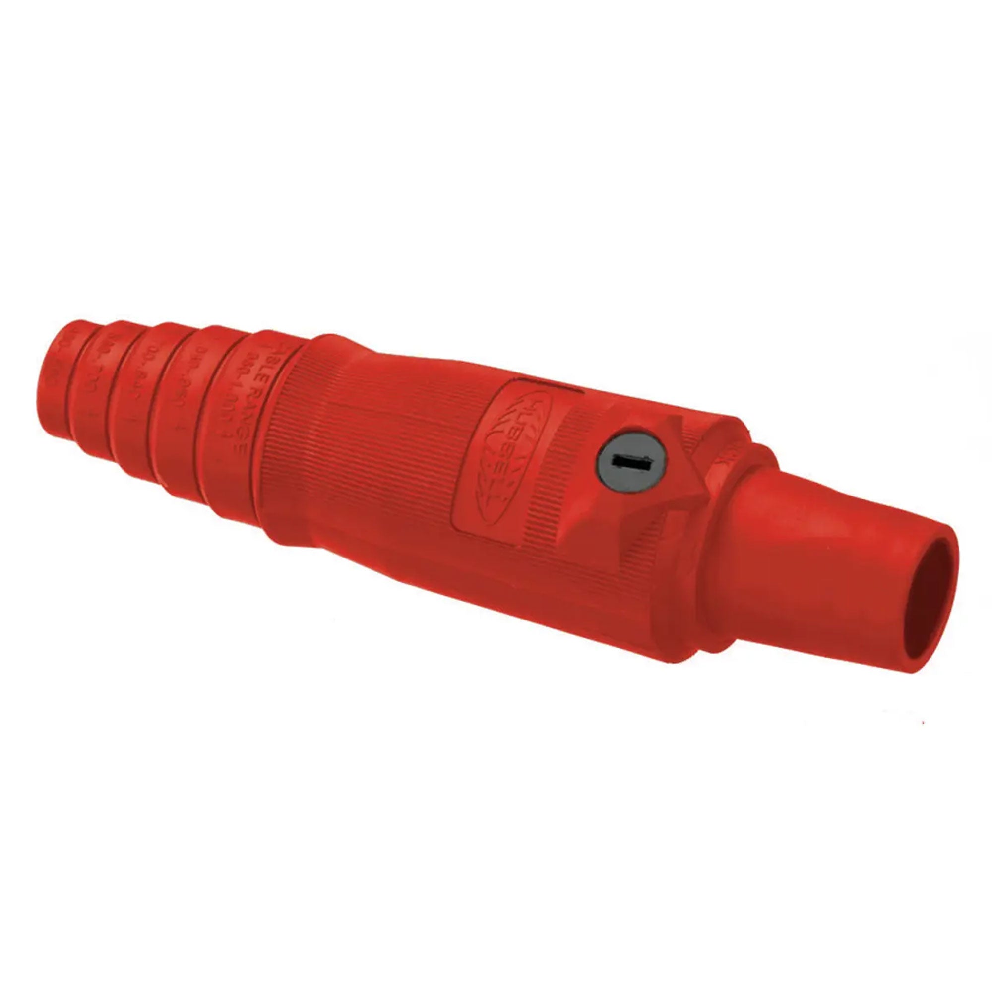 Whirlwind Hubbell HBL400FR Single Pole Female Cam-Lock Connector (Red)
