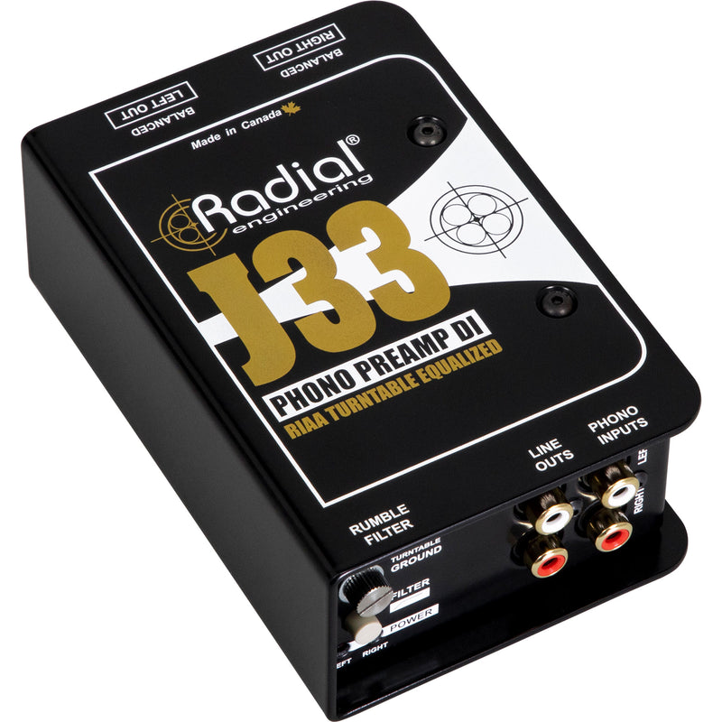 Radial Engineering J33 Turntable Preamp and Direct Box