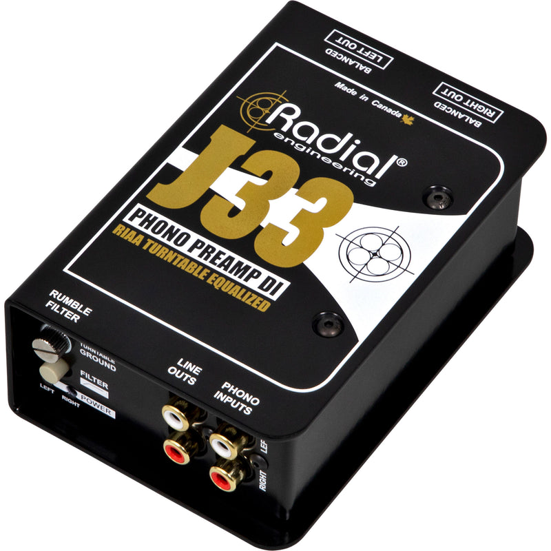 Radial Engineering J33 Turntable Preamp and Direct Box