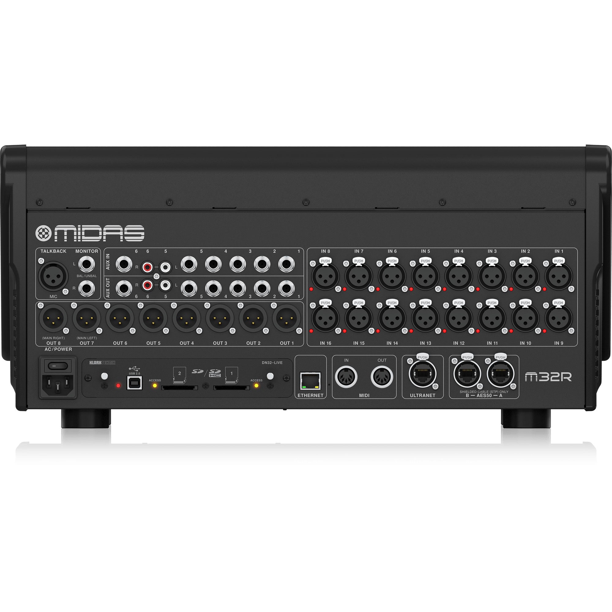 Midas M32R LIVE 40 Channel Digital Mixer for Live and Studio with Multitrack Recording