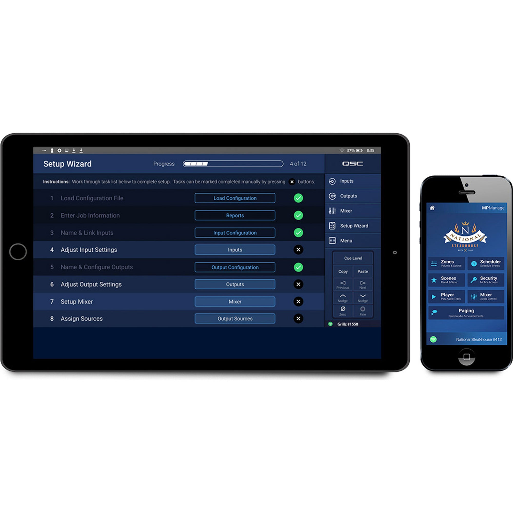 QSC MP-M80 Music and Paging Mixer/Processor (8-Zone)