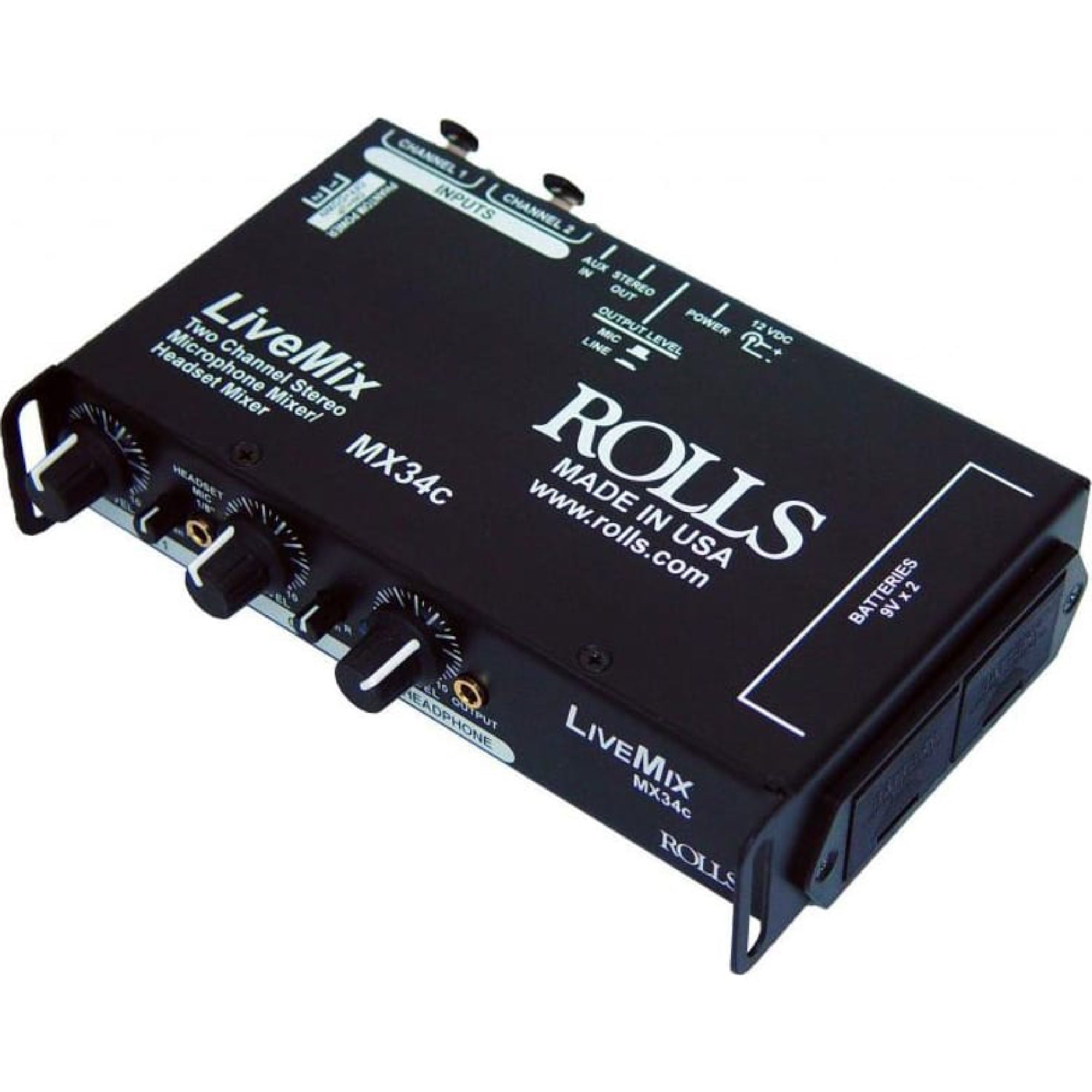 Rolls MX34c LiveMix 2-Channel Microphone Mixer