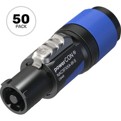 Neutrik NAC3FXXA-W-S powerCON Cable Connector for 6-12mm Cables (Blue, Power In, Box of 50) Image 1