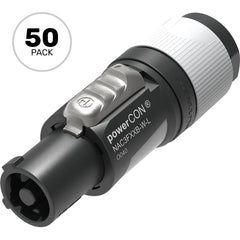 Neutrik NAC3FXXB-W-L powerCON Cable Connector for 10-16mm Cables (Grey, Power Out, Box of 50) Image 1