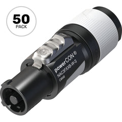 Neutrik NAC3FXXB-W-S powerCON Cable Connector for 6-12mm Cables (Grey, Power Out, Box of 50) Image 1