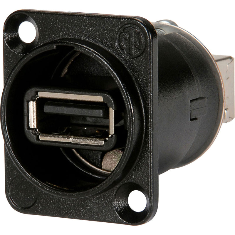 Neutrik NAUSB-W-B Reversible USB 2.0 Type-A to Type-B Gender Changer (Black, Box of 100)