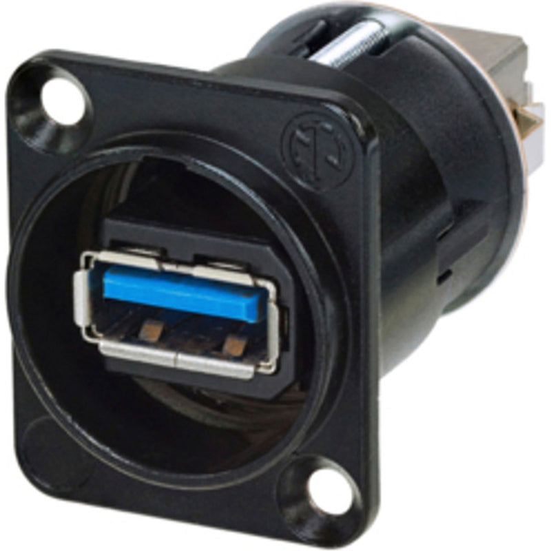 Neutrik NAUSB3-B Reversible USB 3.0 Type-A to Type-B Gender Changer (Black)