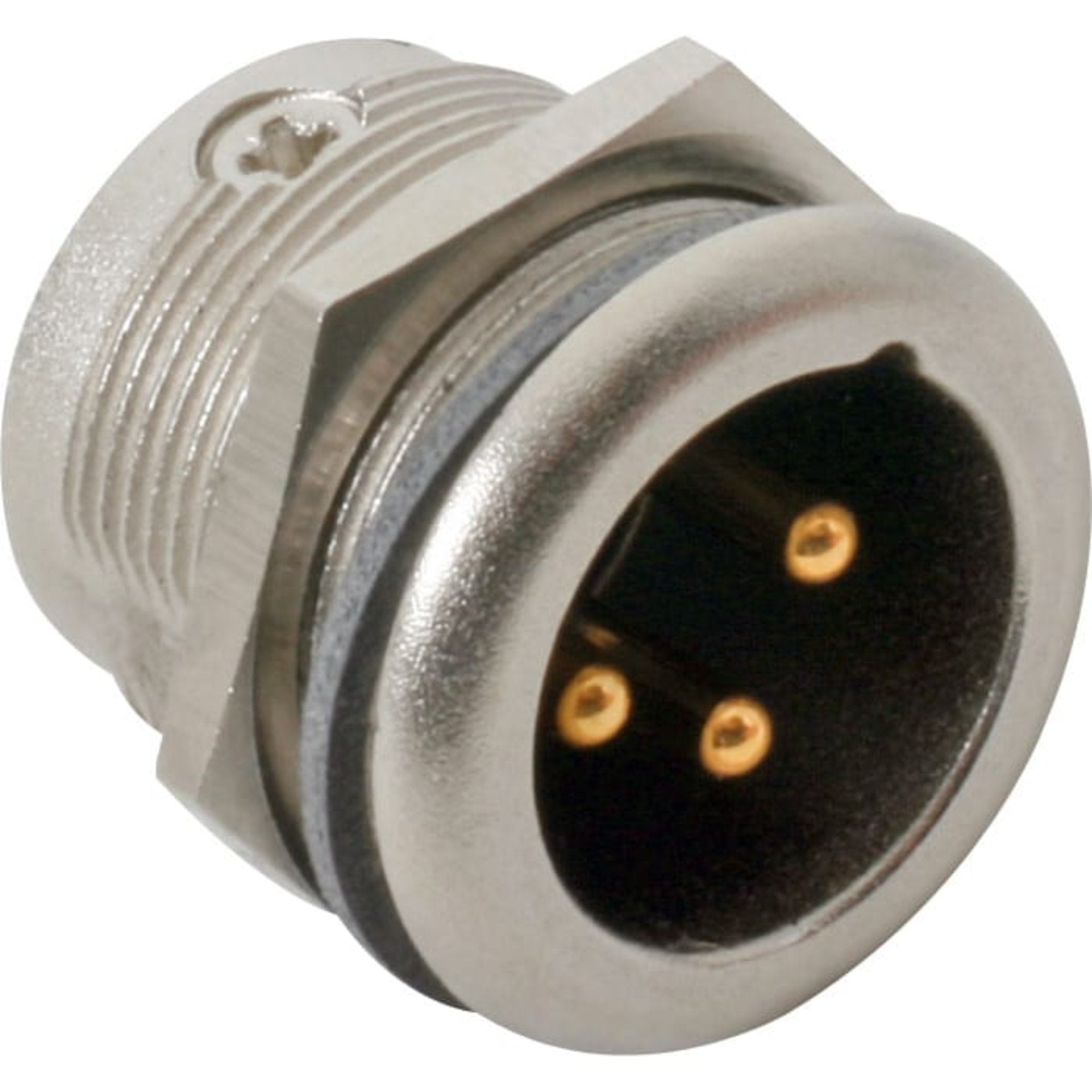 Neutrik NC3MPR-HD Sealed Weatherproof Male 3-Pin XLR Chassis Connector (Nickel/Gold, Box of 100)