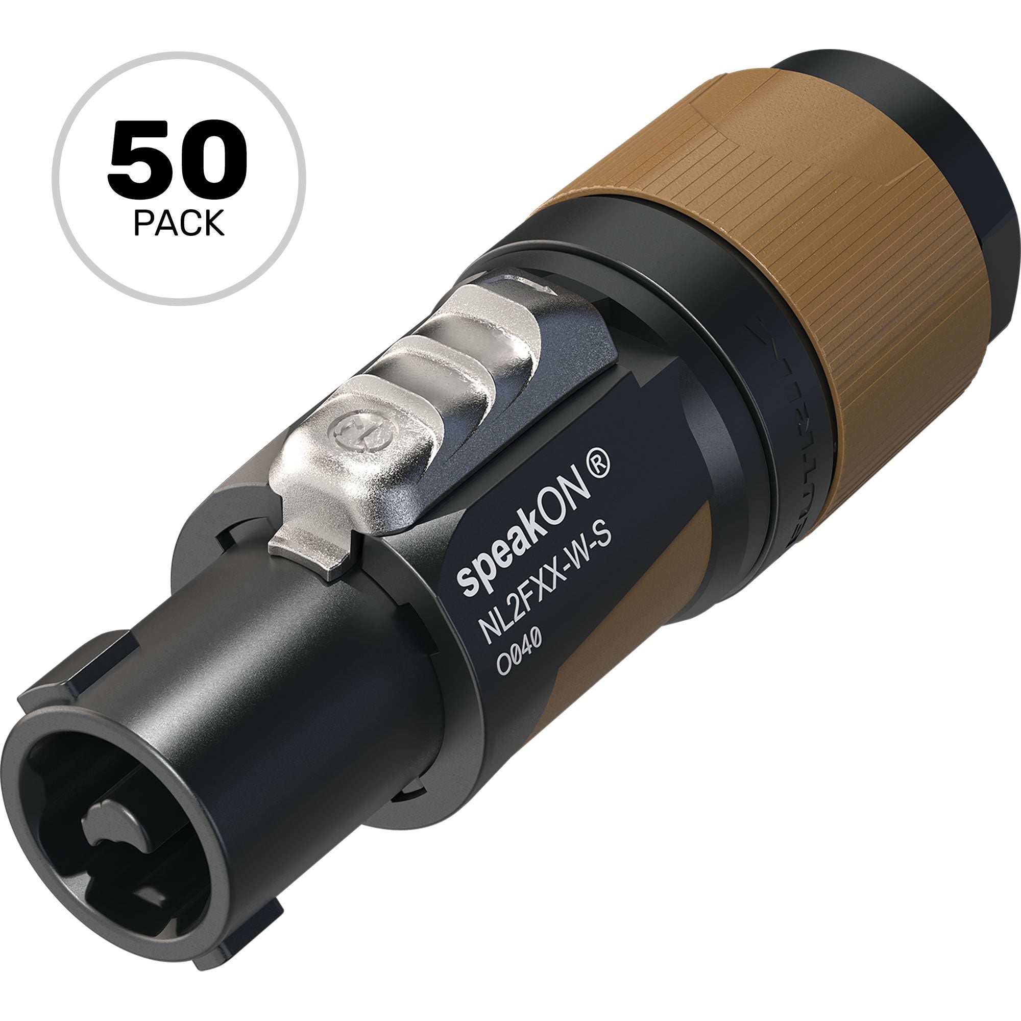 Neutrik NL2FXX-W-S 2-Pole speakON Cable Connector (Box of 50)
