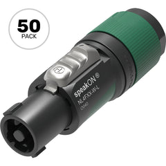 Neutrik NL4FXX-W-L 4-Pole speakON Cable Connector (Large Chuck, Box of 50) Image 1