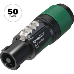 Neutrik NL4FXX-W-S 4-Pole speakON Cable Connector (Small Chuck, Box of 50) Image 1