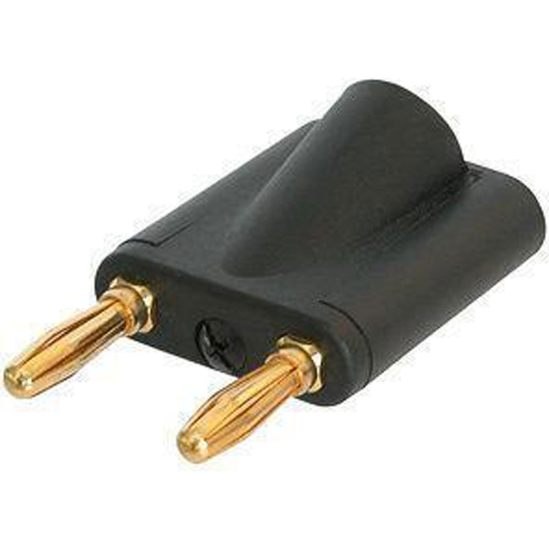 Neutrik Rean NYS508-B Dual Banana Plug (Black/Gold)