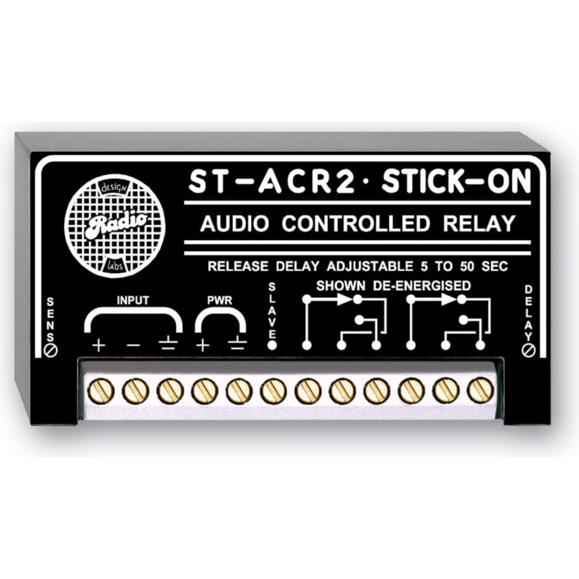 RDL ST-ACR2 Line-Level Audio Controlled Relay 5 to 50 s Delay