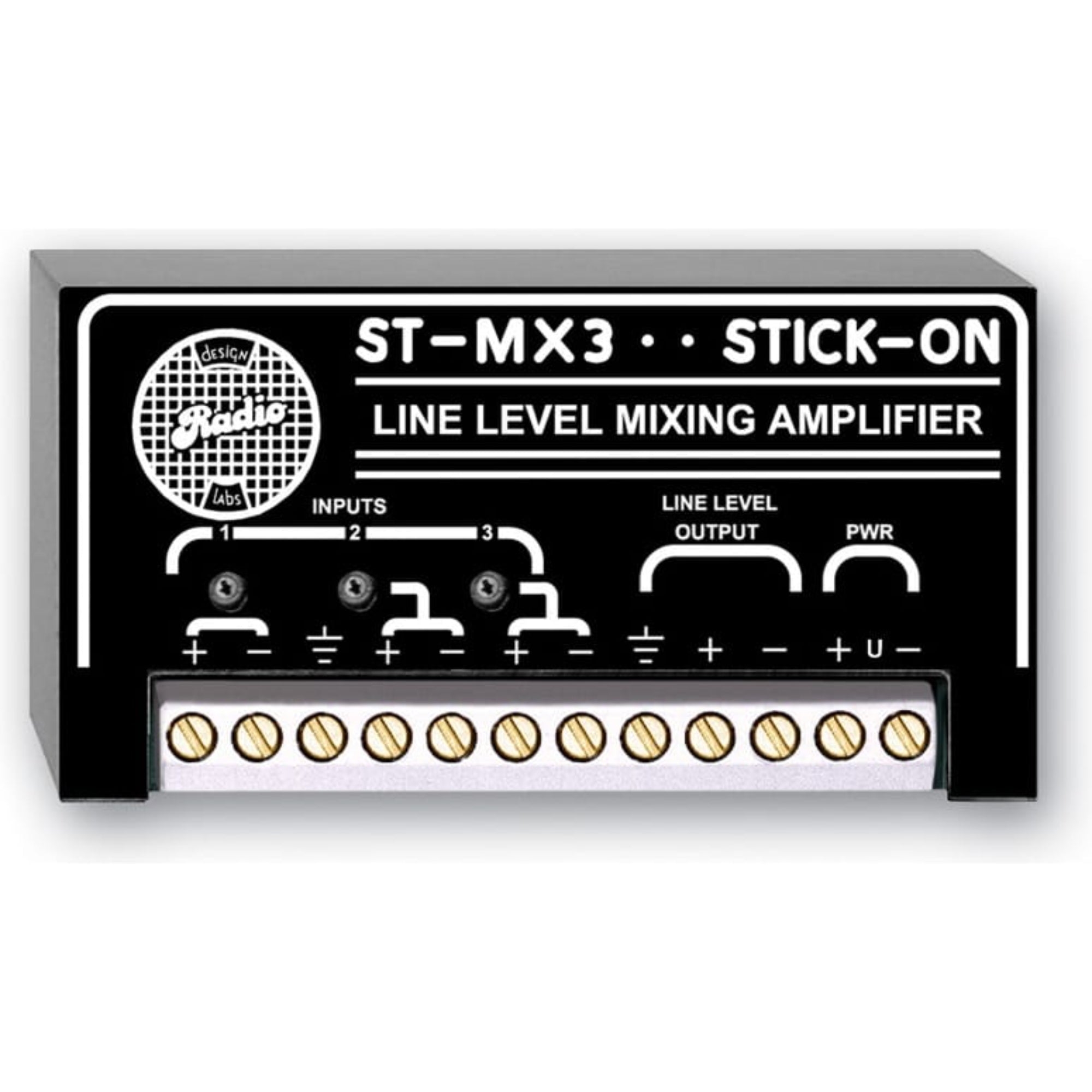 RDL ST-MX3 3 Channel Audio Mixer Line Input and Output