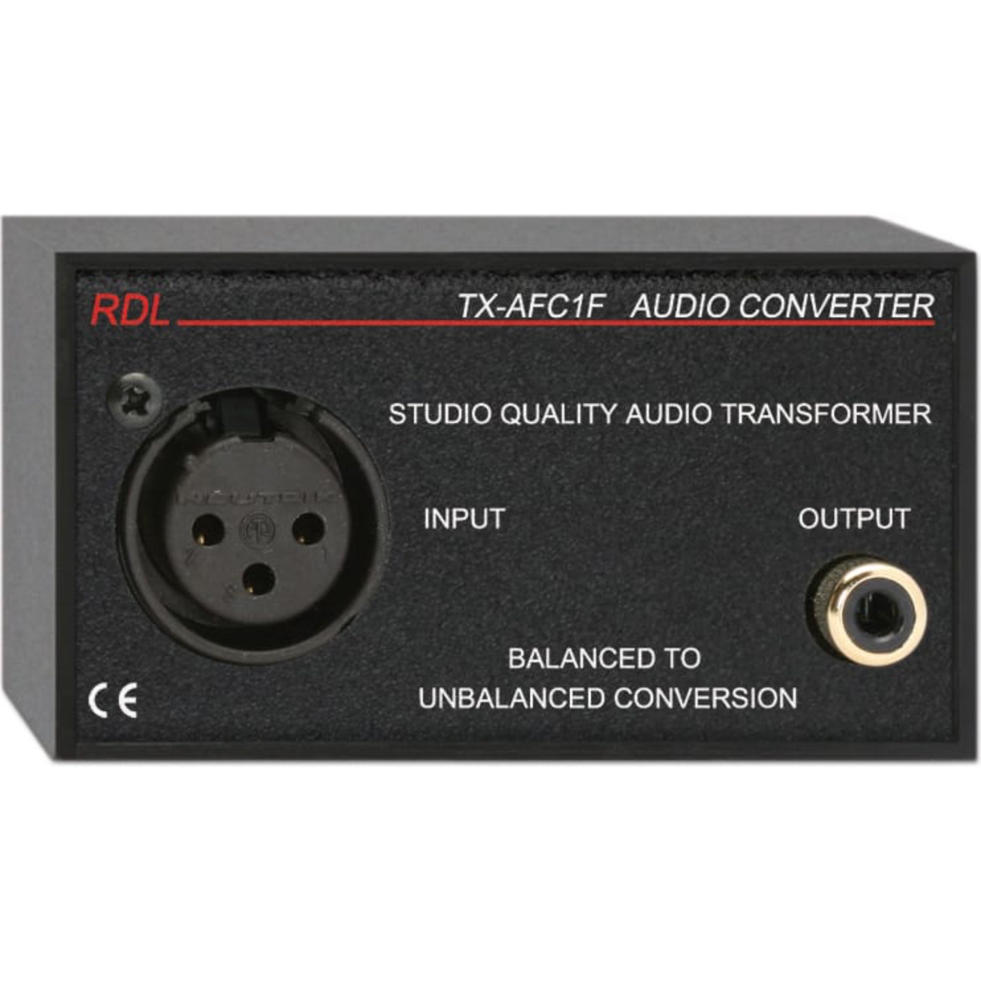 RDL TX-AFC1F Balanced to Unbalanced Audio Transformer XLR, RCA