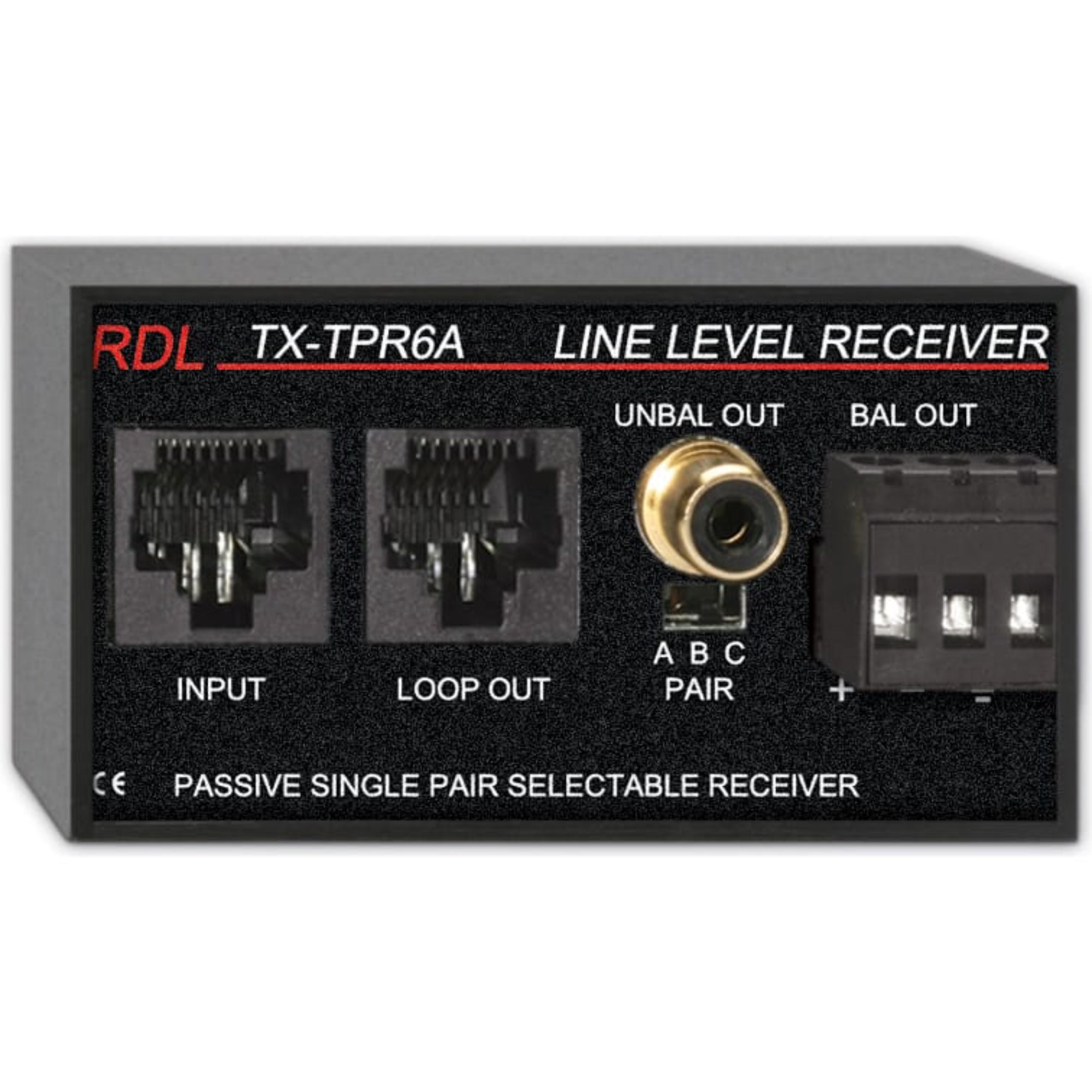 RDL TX-TPR6A Passive Single-Pair Receiver Twisted Pair Format-A