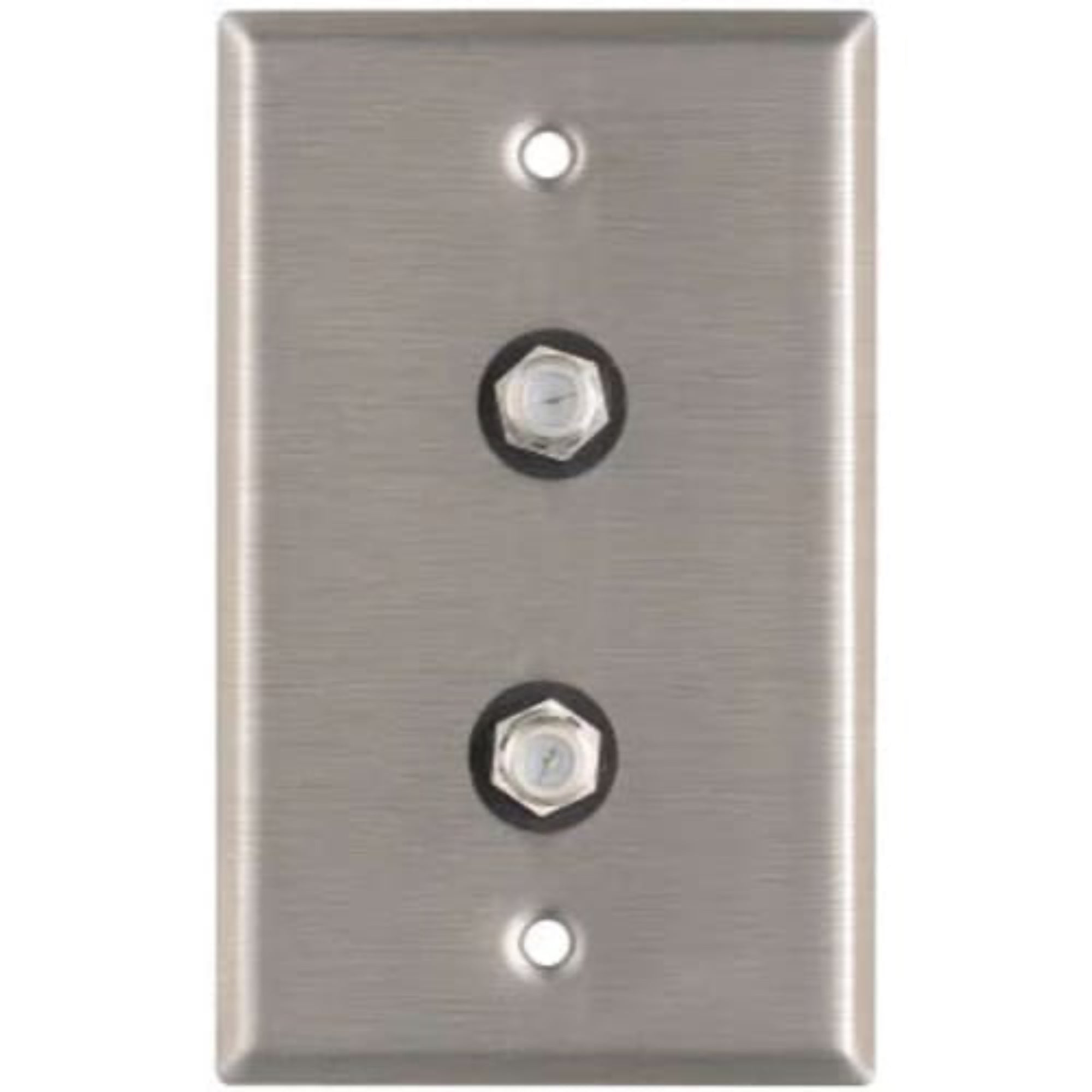 RapcoHorizon Pro Co WP1016 Dual Coaxial F-Connector Wallplate