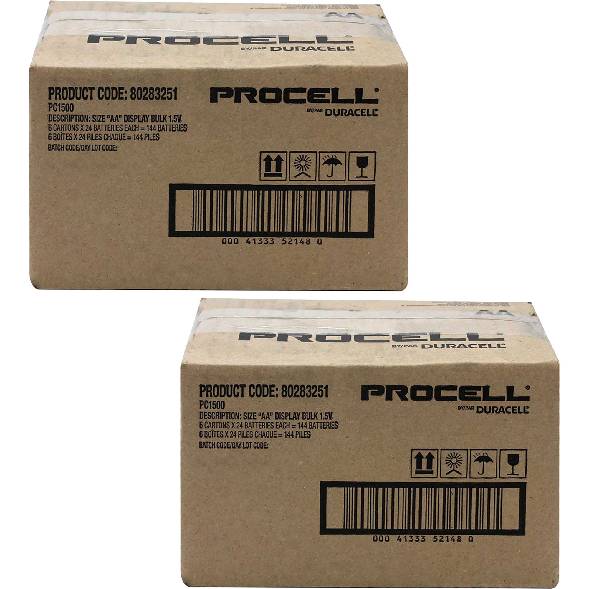 Duracell Procell AA 1.5V Alkaline Batteries (288 Pack)