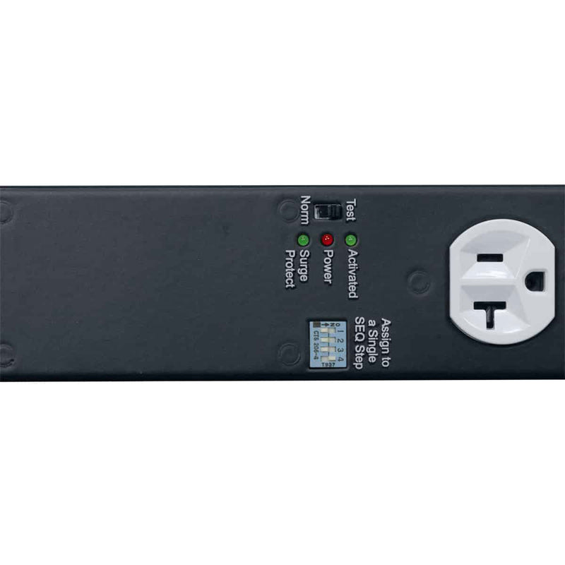 Lowell ACS-2018-5C-RPCP-HW Hardwired 20A, 5-Circuit Power Strip with 18 Outlets and RPC