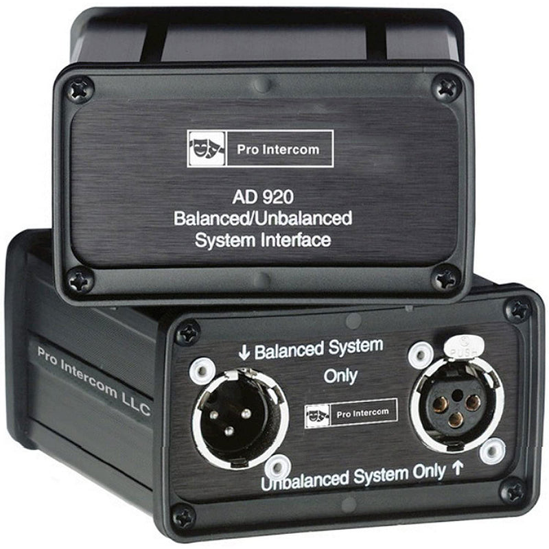 Pro Intercom AD920 Balanced/Unbalanced Interface