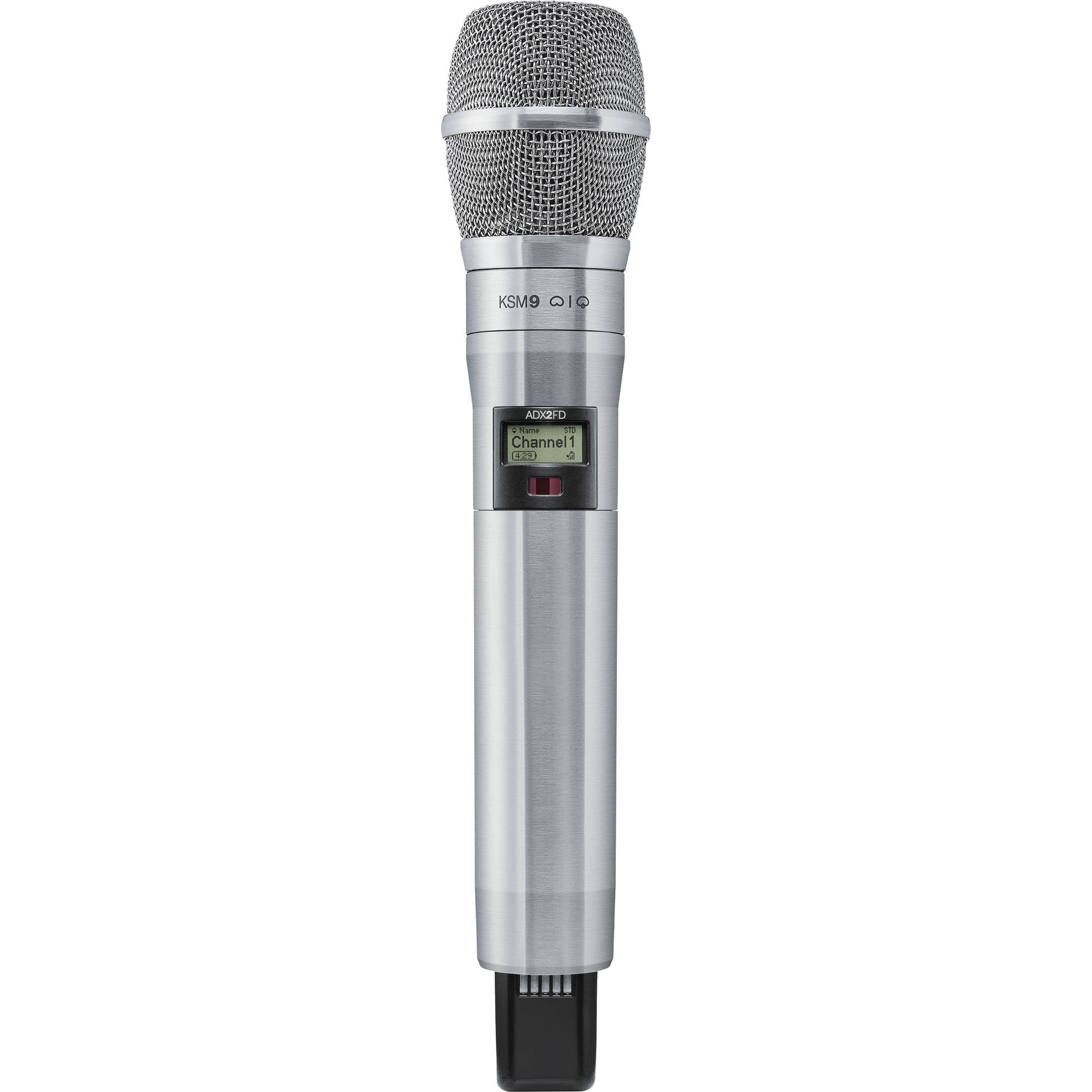 Shure ADX2FD/K9N Axient Digital Handheld Wireless Transmitter (G57: 470-616 MHz, Nickel)