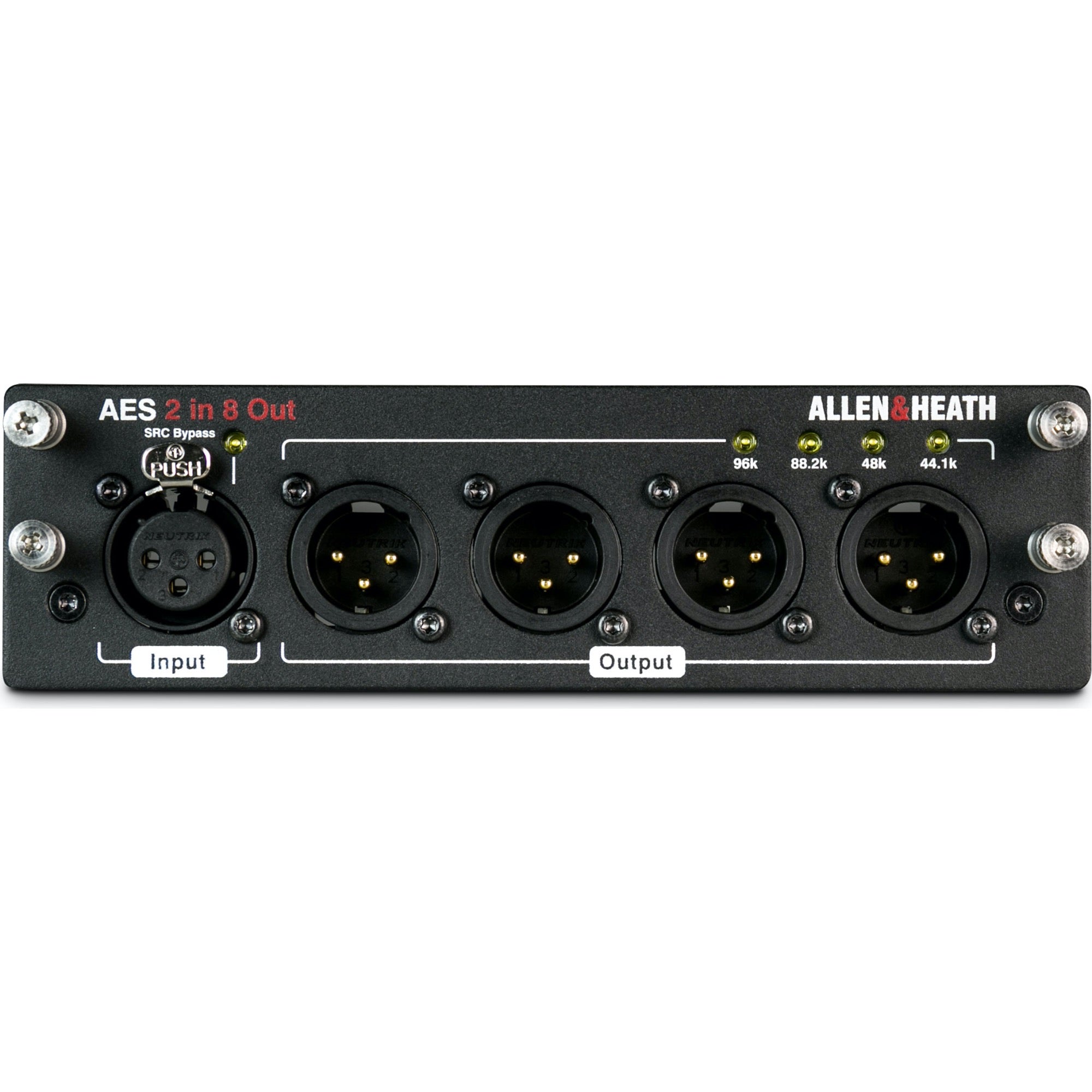 Allen & Heath M-DL-AES2I8O-A dLive/Avantis AES3 I/O Card with 2 Inputs and 8-Outputs