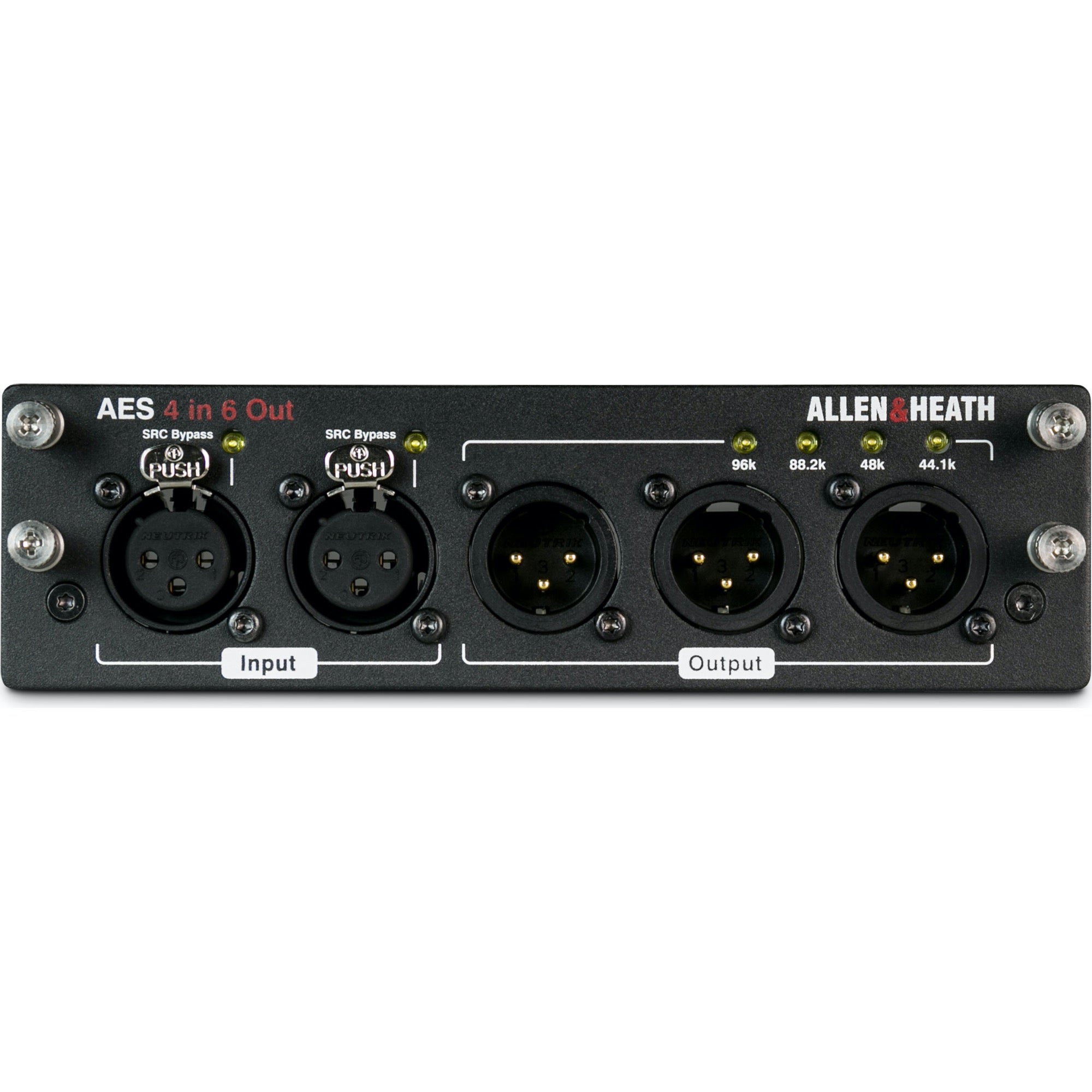 Allen & Heath M-DL-AES4I6O-A dLive/Avantis AES3 I/O Card with 4 Inputs and 6-Outputs