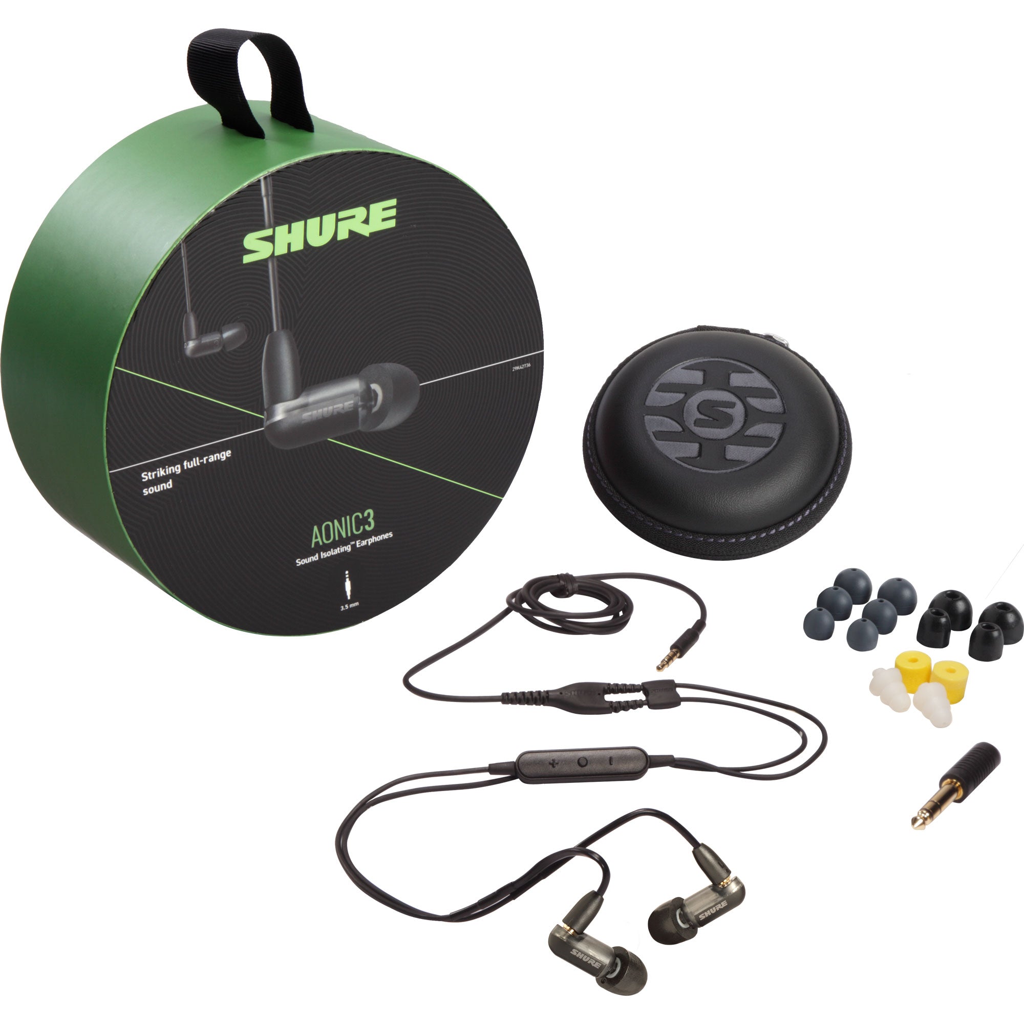 Shure AONIC 3 Sound Isolating Earphones (Black)