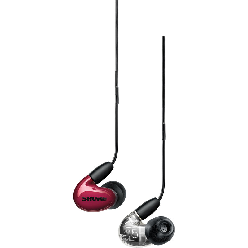 Shure AONIC 5 Sound Isolating Earphones (Red/Clear)