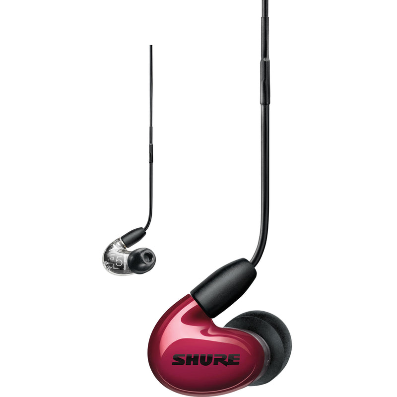 Shure AONIC 5 Sound Isolating Earphones (Red/Clear)