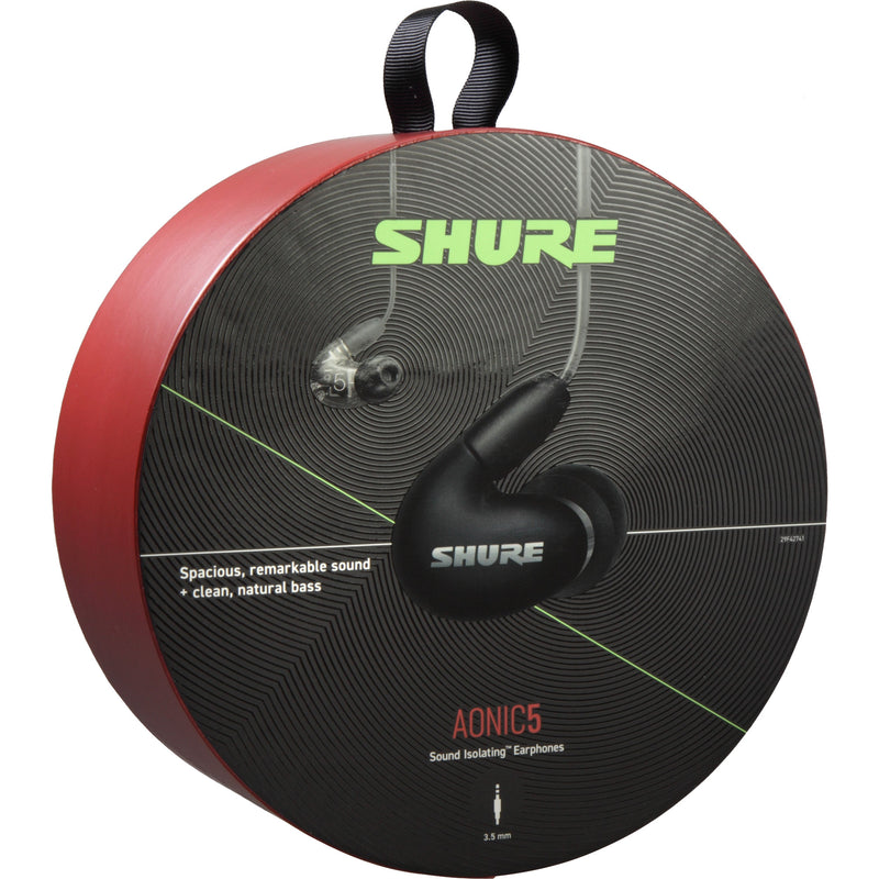 Shure AONIC 5 Sound Isolating Earphones (Black/Clear)