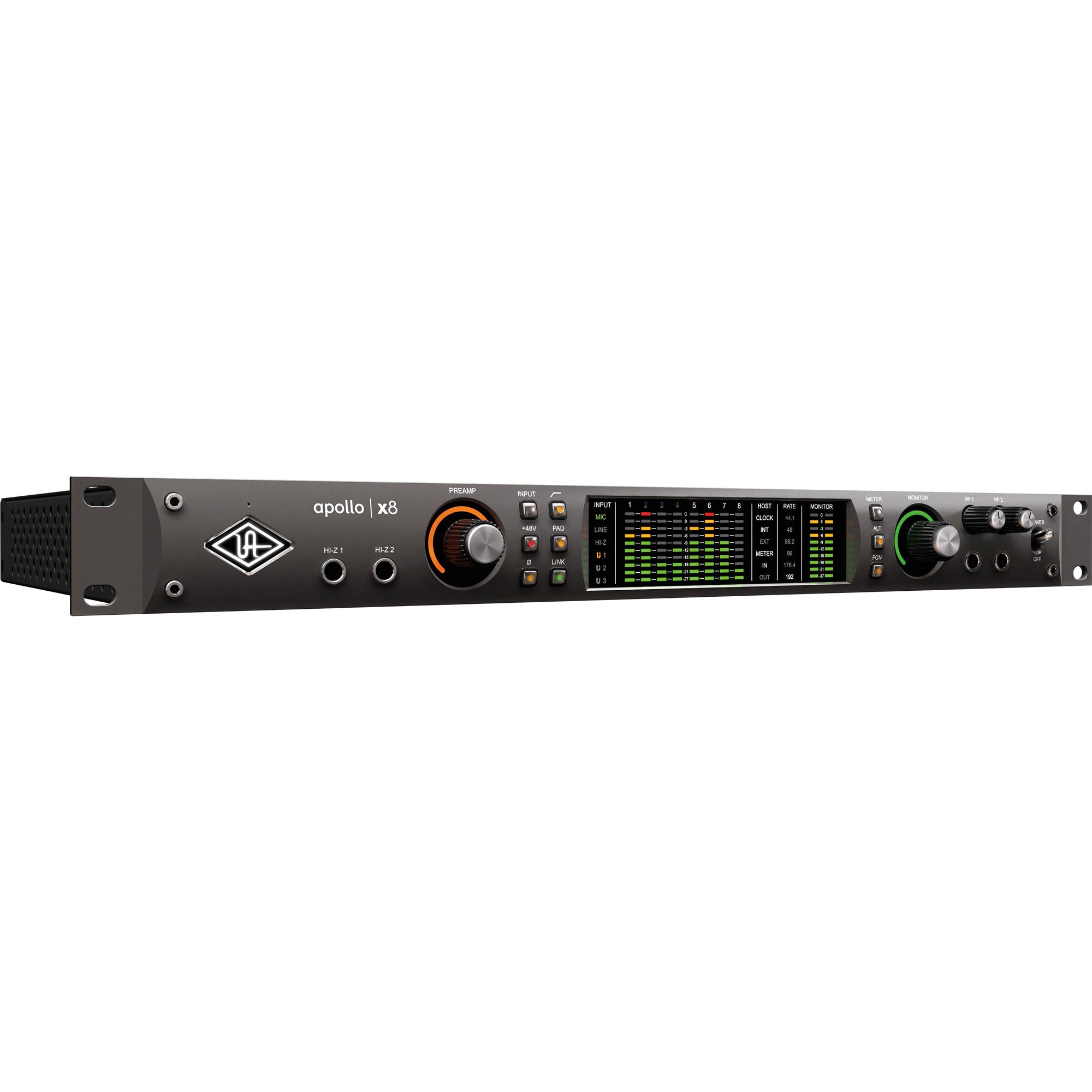 Universal Audio Apollo x8 Heritage Edition Rackmount Audio Interface with Thunderbolt 3 Cable