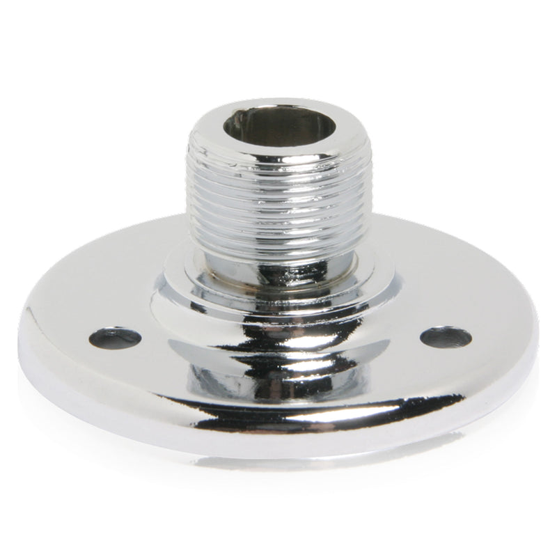 AtlasIED AD-12B Surface Mount Male Mic Stand Flange (Chrome)
