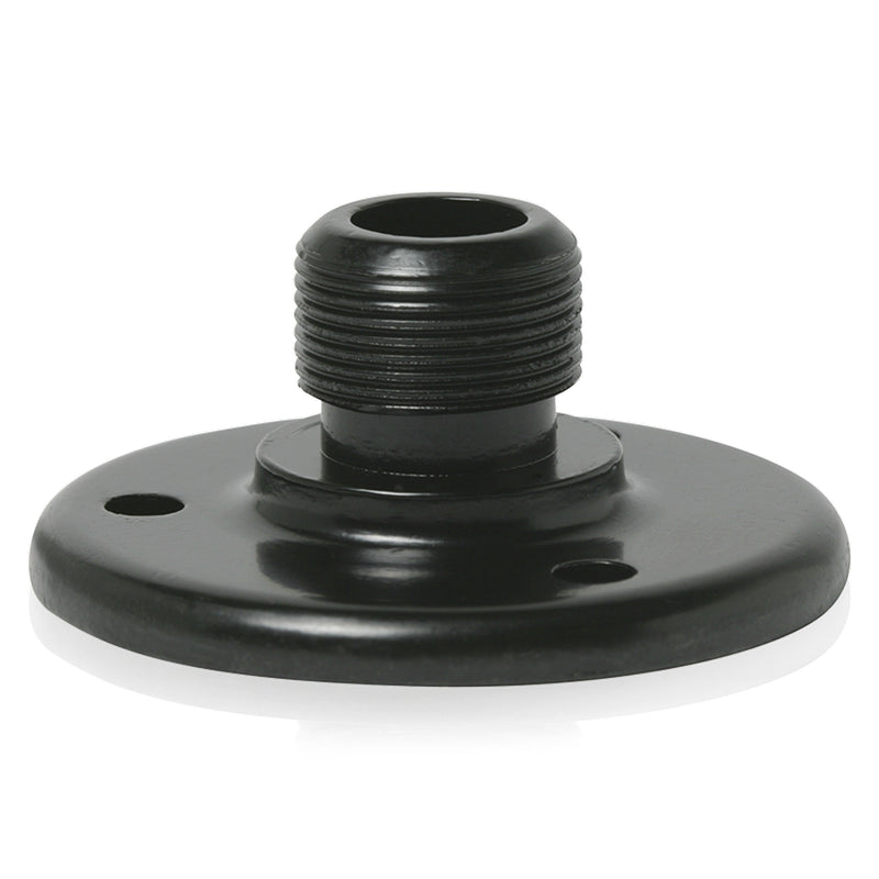 AtlasIED AD-12E Surface Mount Male Mic Stand Flange (Black)